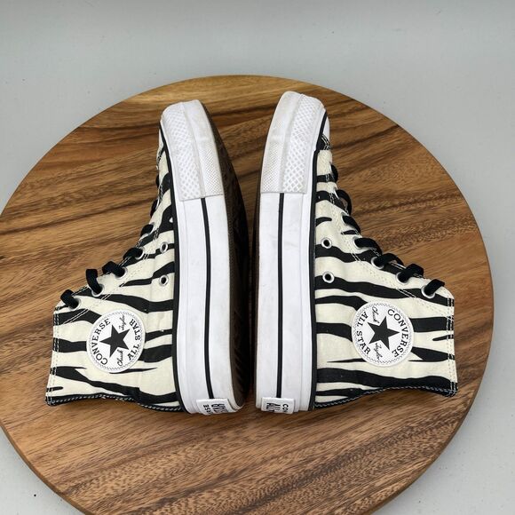 Converse Chuck Taylor All Star Lift Shoes Womens 6.5 Zebra Casual Comfort Skate - Picture 6 of 9